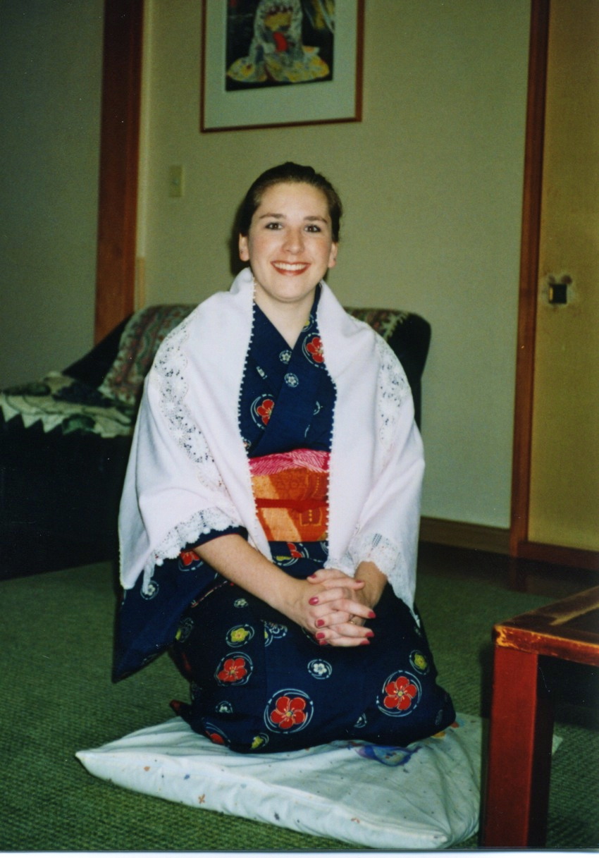In Japan wearing my Kimono
