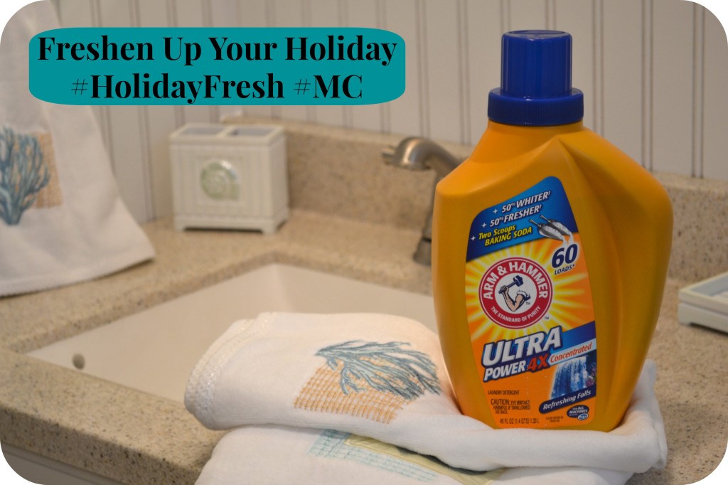 Freshen Up Your Holiday with Arm & Hammer  Ultra Power 4X Laundry Detergent this season