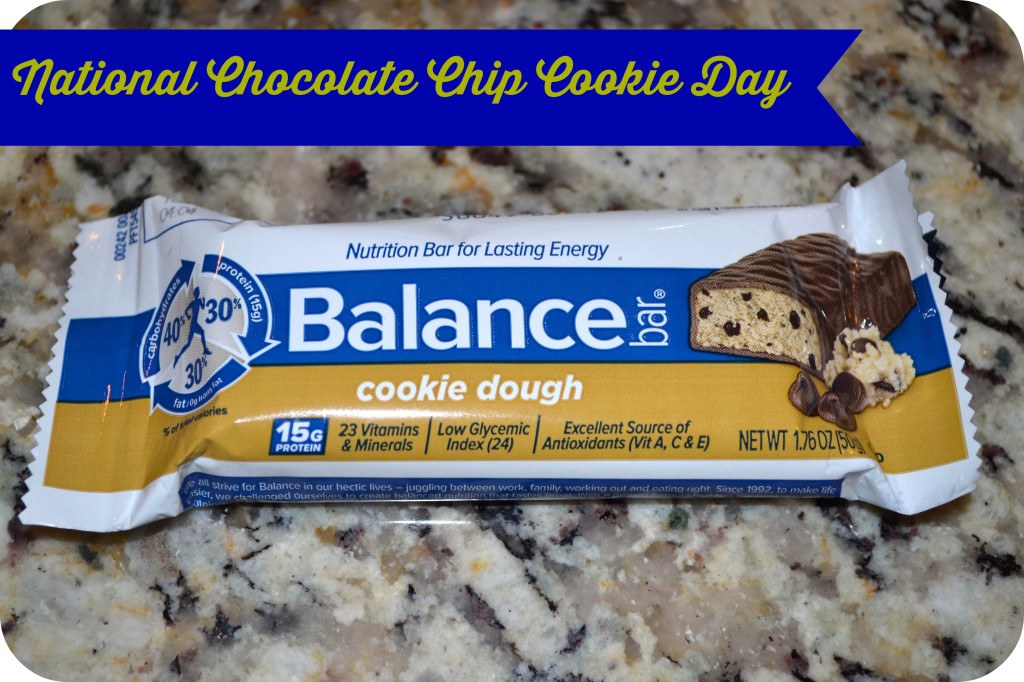 National Chocolate Chip Cookie Day! Celebrate with Balance Bar
